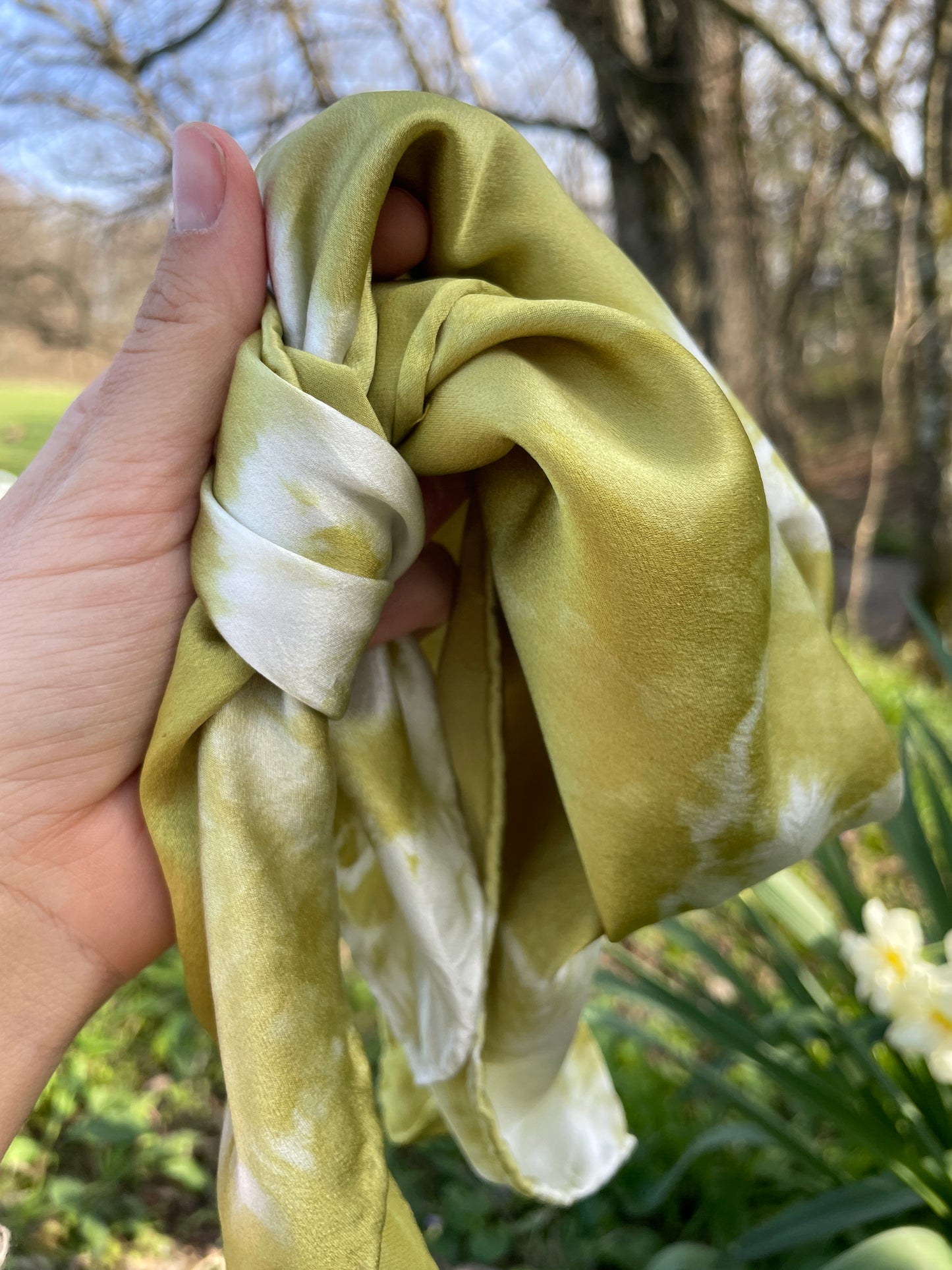 Lucky Clover silk bandana