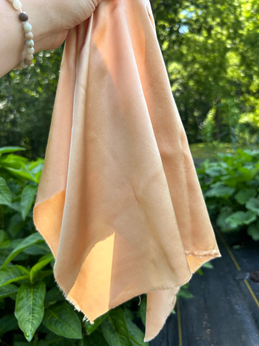 Georgia Peach silk bandana